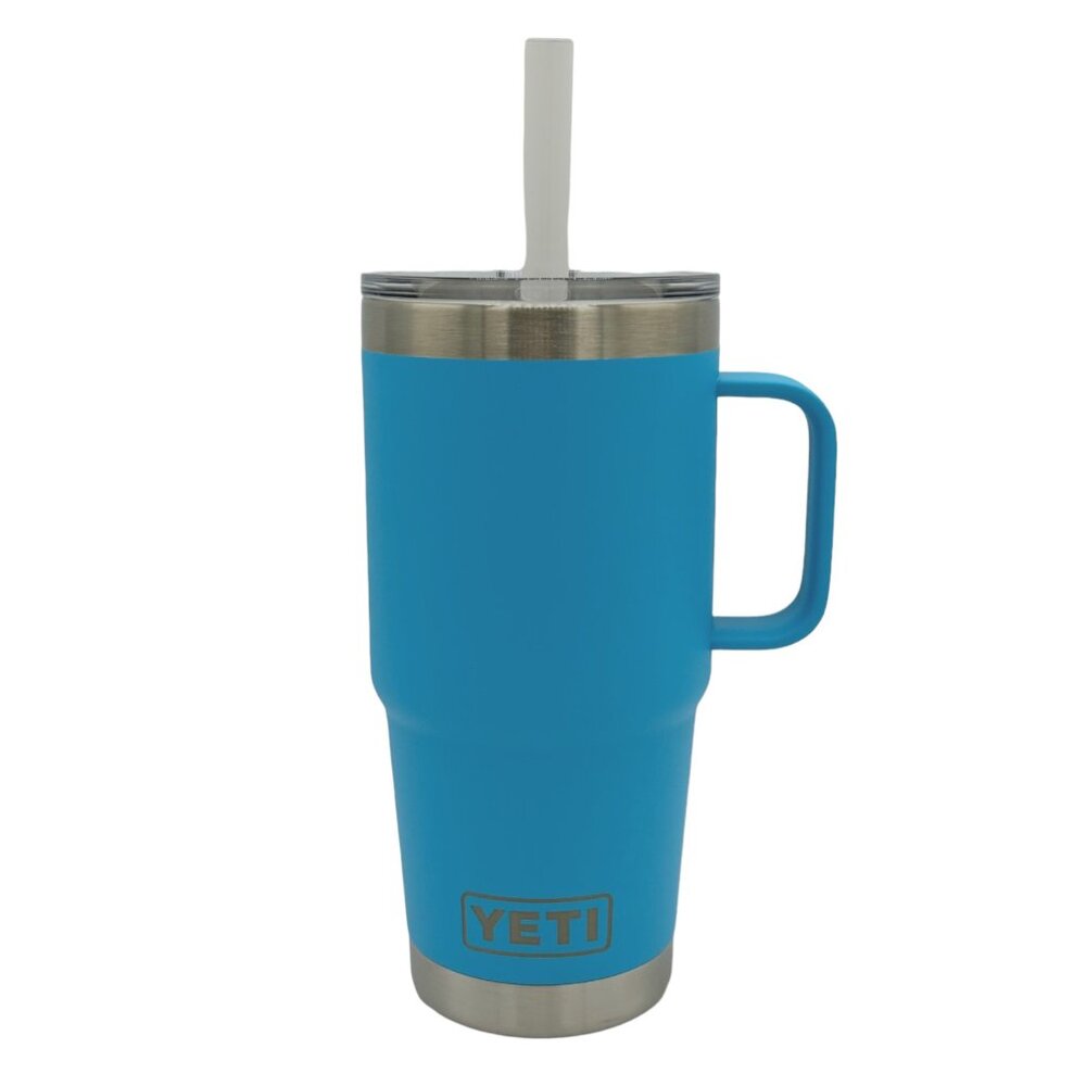 YETI RAMBLER 25 oz. STRAW LID TUMBLER IN REEF BLUE